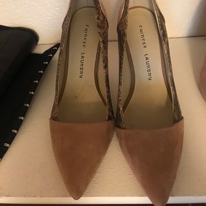 Chinese Laundry Tri-Color Block Pumps